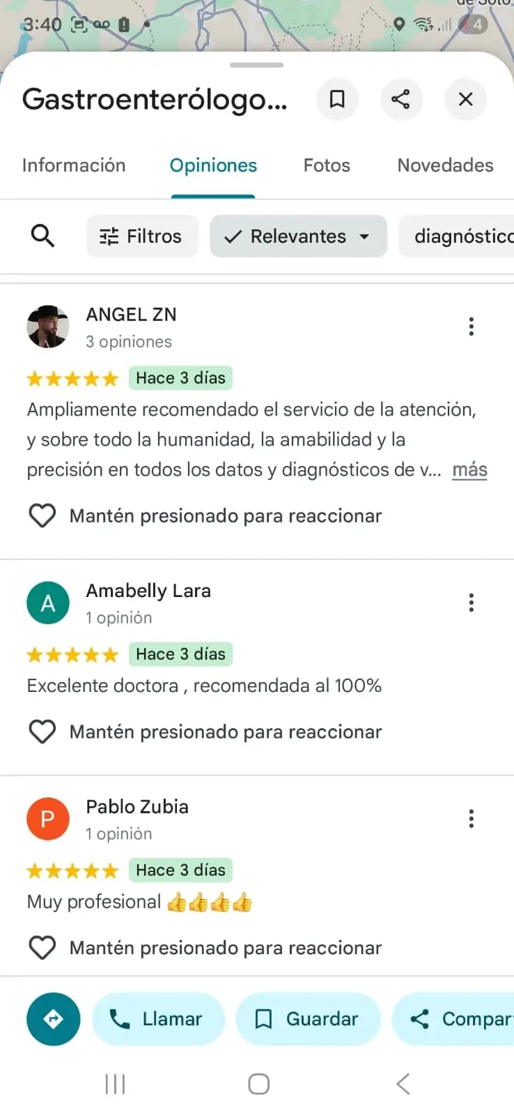 testimonios de pacientes